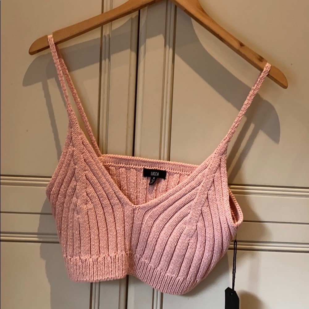 pink knit Luca top!